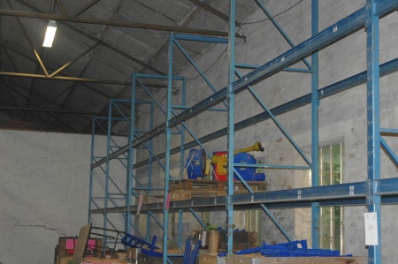 7 span pallet rack with 28 beams + 9 gables