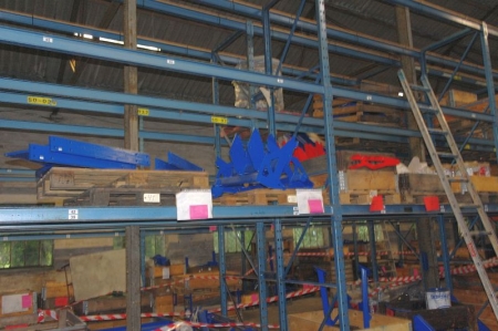 5 span pallet rack with 30 beams + 6 gables