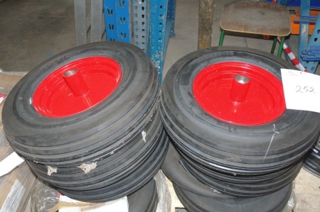 Pallet with tires with rims. Size 23 x 6.00-12