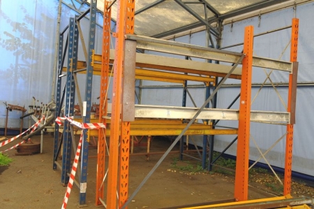 3 span pallet racking beams 12 + approx. 10 beams of different lengths