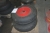 Pallet with tires with rims. Viskafors size from 7.50 to 16 + pallet with wheels