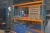 1 span pallet racking including content + various pallets containing rims + pistons + spare parts, etc.