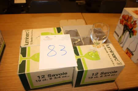 24 glasses, Sarvoie, 19 cl.