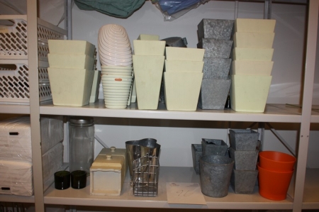 Contents of 2 shelves of a steel rack