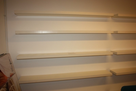 Approx. 25 wall display shelves