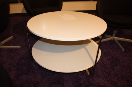 Round coffee table, white