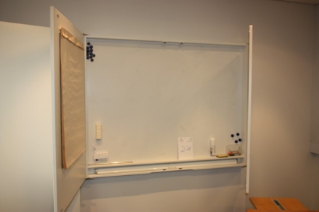 Whiteboard unit with display screen and pad