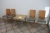 Kvadratisk bord, Scandi Form + 4 stole, Miss Trip by Starck
