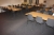3 canteen tables + 16 grå shell chairs