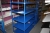 2 material trolleys each with 5 shelves, blue