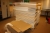 2 pallets with partitions + parts along the wall + pallet with cardboard packaging (boxes) without pressure
