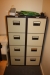 2 x filing cabinet, 4 drawers with empty hanging files + wagon with empty hanging files