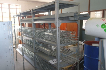 Steel Shelving with cable trays