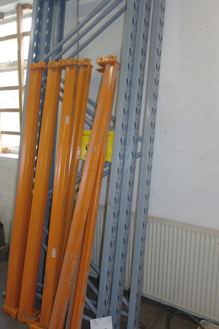 2 span pallet rack with 8 beams