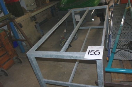 Galvanized steel trolley without plate