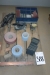 Pallet with power tools + sanding belt