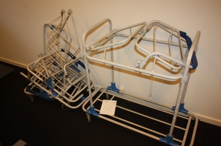 Various parts for cleaning trolley