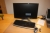 Bærbar PC, Dell Latitude D610 + dockingstation + fladskærm, Acer P221W + tastatur + mus