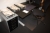 El-hæve sænke skrivebord, Actiforce er-T-go Professional 2, 180 x 100 + kontorstol + køreunderlag + lav bogreol med 2 låger