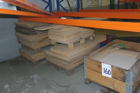 Batch of wooden panels, different sizes