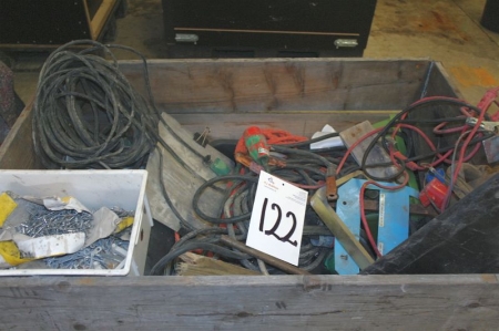 Pallet with cable etc.