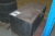 Pallet with tires + pallet with mortar (condition unknown) + wooden box
