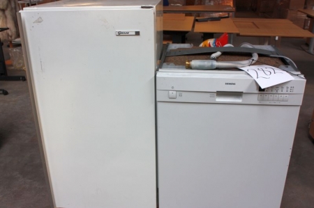 Køleskab, Gram + opvaskemaskine, Siemens