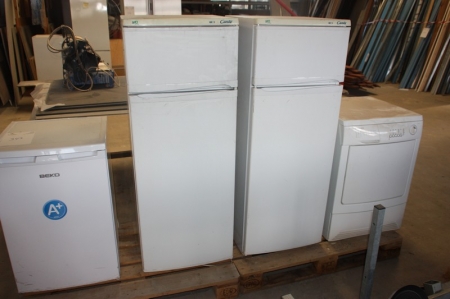 3 fridges + dryer