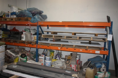 2 span pallet rack without content