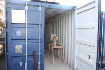 Material Container, 20 feet. Good condition. Power. Approved lock bar. Sold without content