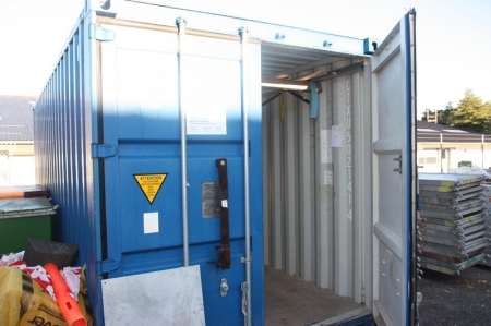 Material Container, 20 feet. Good condition. Power. Approved lock bar. Sold without content