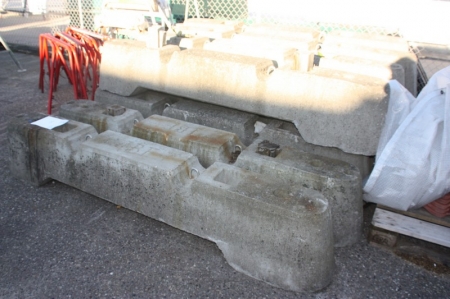 Approximately 10 IBF shutoff equipment, concrete blocks