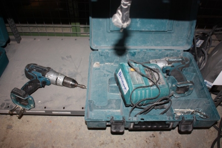 Cordless tools, Makita: 2 x drills without battery