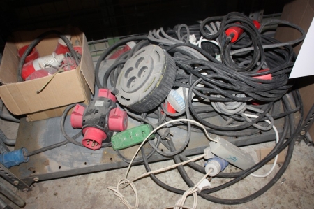 Various power cables, electrical sockets, etc.