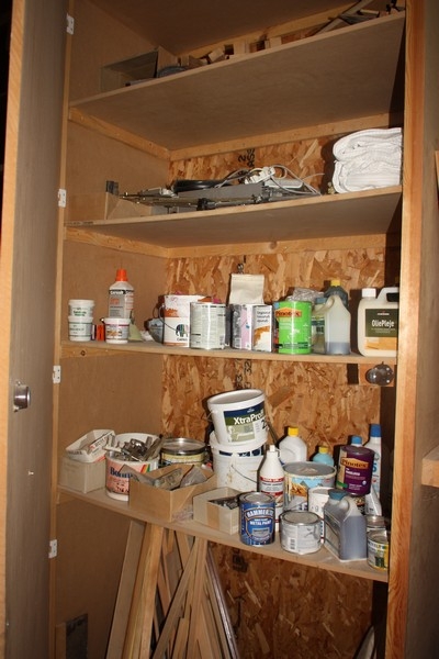 Contents in two cabinets