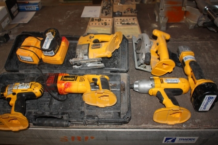 Lot Cordless tools, DeWalt
