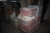 3 pallets with plaster ceilings, roof valleys, insulation, etc.