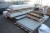 6 pallets asbestos cement lining, white and gray