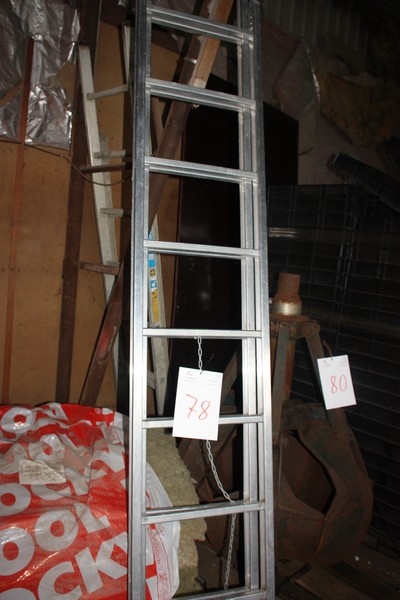 Aluminium ladder, length app. 4 meters