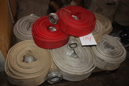 Pallet with approx. 9 fire hoses
