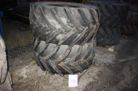 2 tires, Trelleborg Twin, 600/55-26, 5