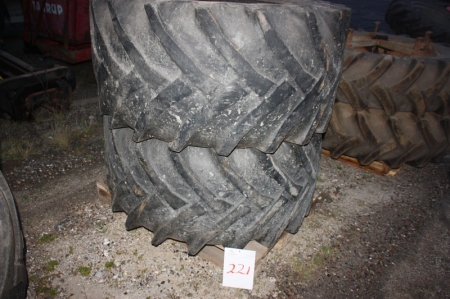 2 dæk, Trelleborg Twin, 600/55-26,5