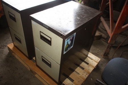 Filing cabinet with two drawers