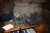Neopren waders, Ron Thomson, størrelse 46/47 + bogreol med tomme ringbind + støvsuger