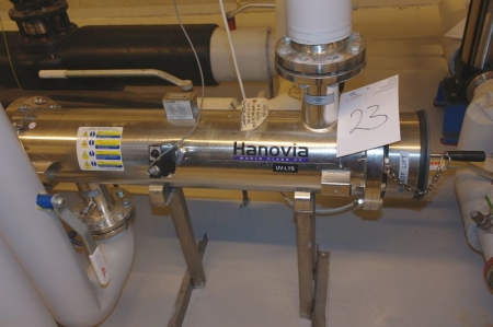 Lysfilter, UV lys,  Hanovia UV. Model: WS 230 BM H, Ultraviolet vandbehandlingssystem. Der kræves autoriseret elinstallatør for demontering