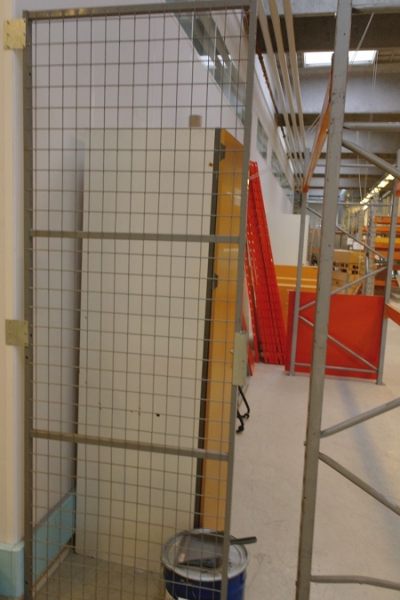 Wire mesh cage with door, unassembled