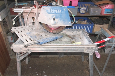 Header Lissmac + tile cutter + infeed table + toolkit