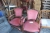 Chairs, approx. 20 pcs. + Brick pallets + 2 Wood ramps + bamboo foreclosure