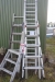 Various aluminium ladders