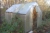 Greenhouse built by plastic panels, 2,5 x 4 meters